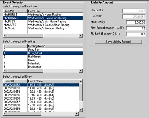 Event specific liabilities